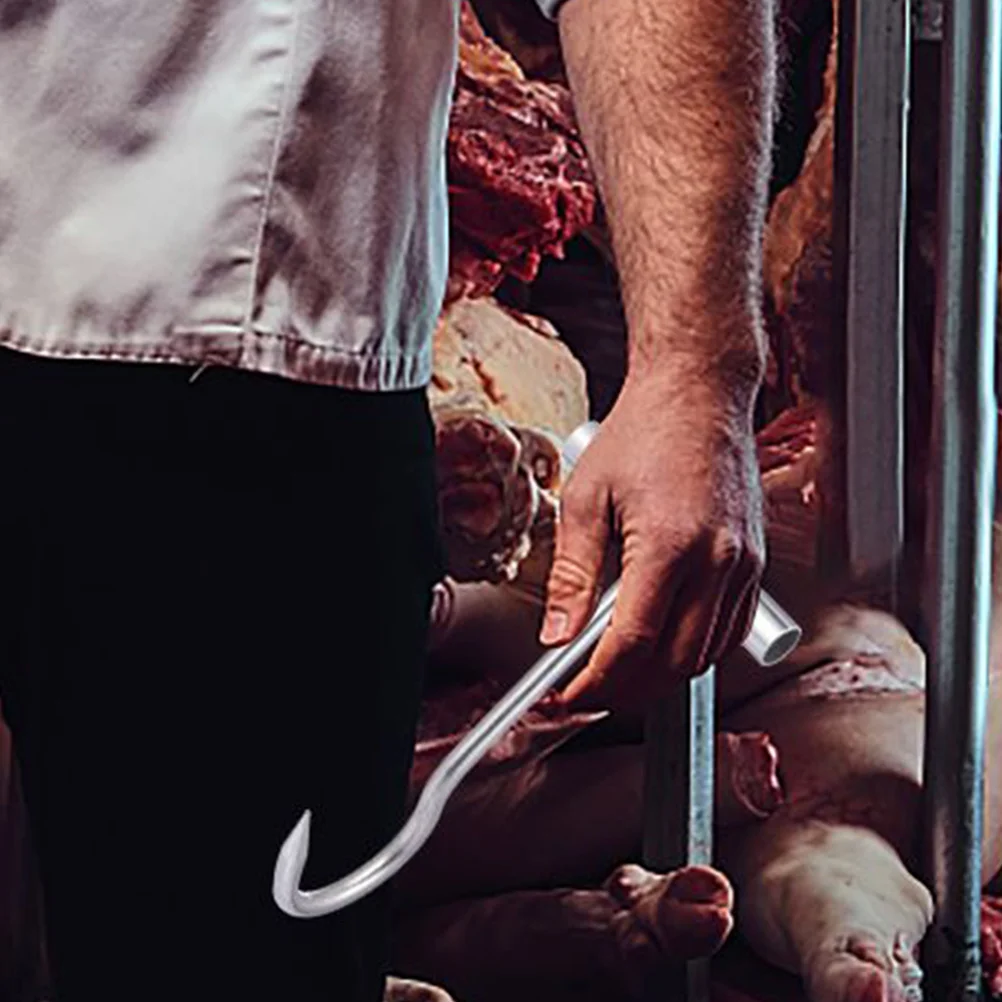 

Meat Hooks T- Handle Hook T Shaped Steel Meat Hook Meat Poultry Tool Chicken Hook Turkey Lifting Forks For Butchering