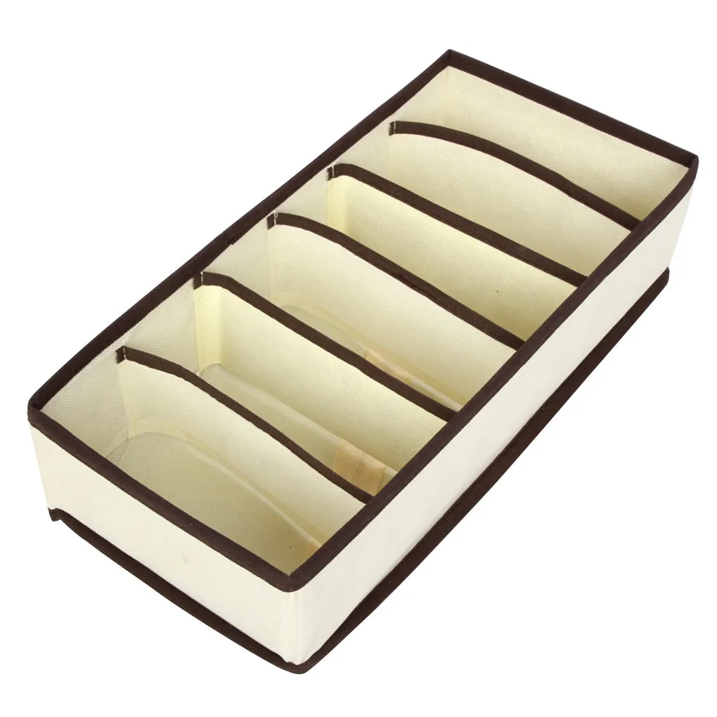 

Drawer Underwear Organizer Closet Drawer Bra Panties Non-woven Cloth Storage Holder Box, Grey, 4/6/7/8/24 Grid