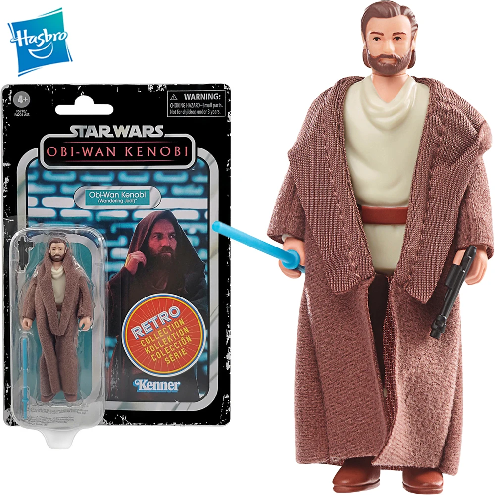 

Original Hasbro Star Wars Retro Collection Obi-Wan Kenobi (Wandering Jedi) 3.75-Inch Action Figure Model Toy F5770