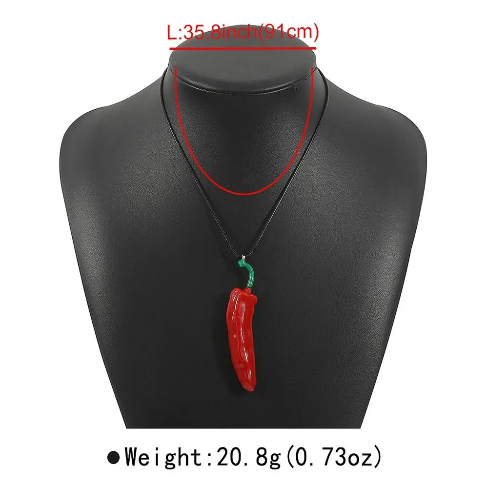 Ожерелье в стиле ретро ювелирные изделия с красным перцем регулируемое кольцо на