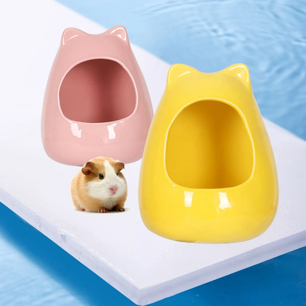 

Pig Bed Small Cooling House Animal Summer Pet Accessories Guinea Ceramic Houses Nest Rodent/chinchilla/rat/hedgehog Hamster