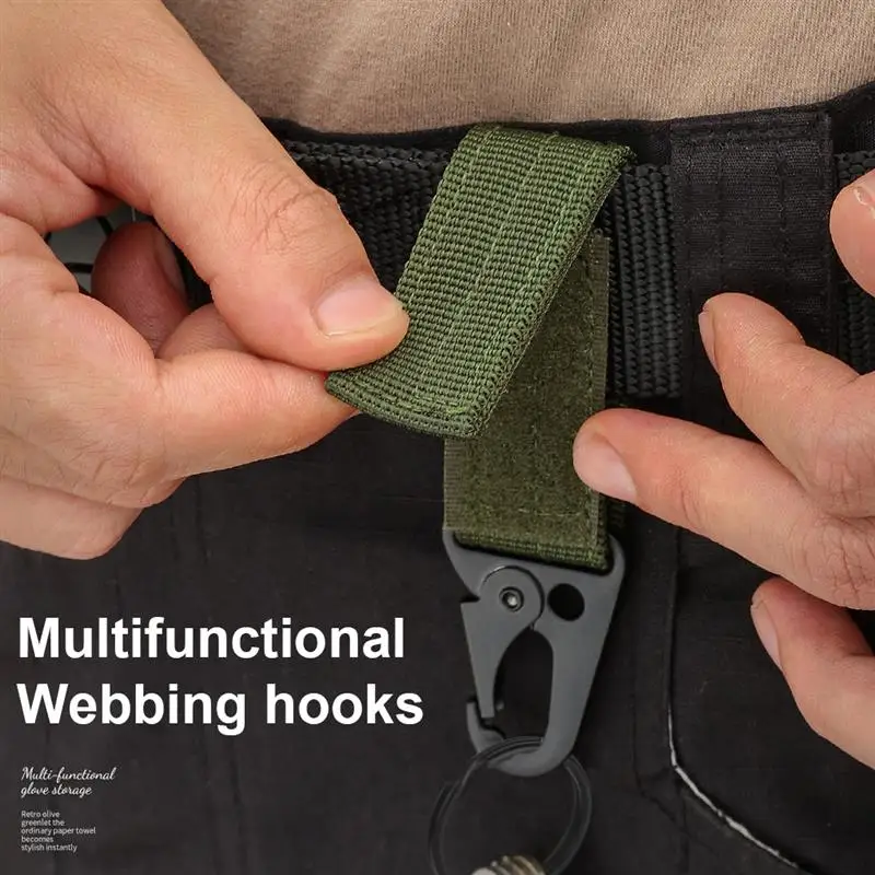 

Карабин с высокопрочным нейлоновым крючком для ключей стандартная подвесная система аксессуары для кемпинга и походов