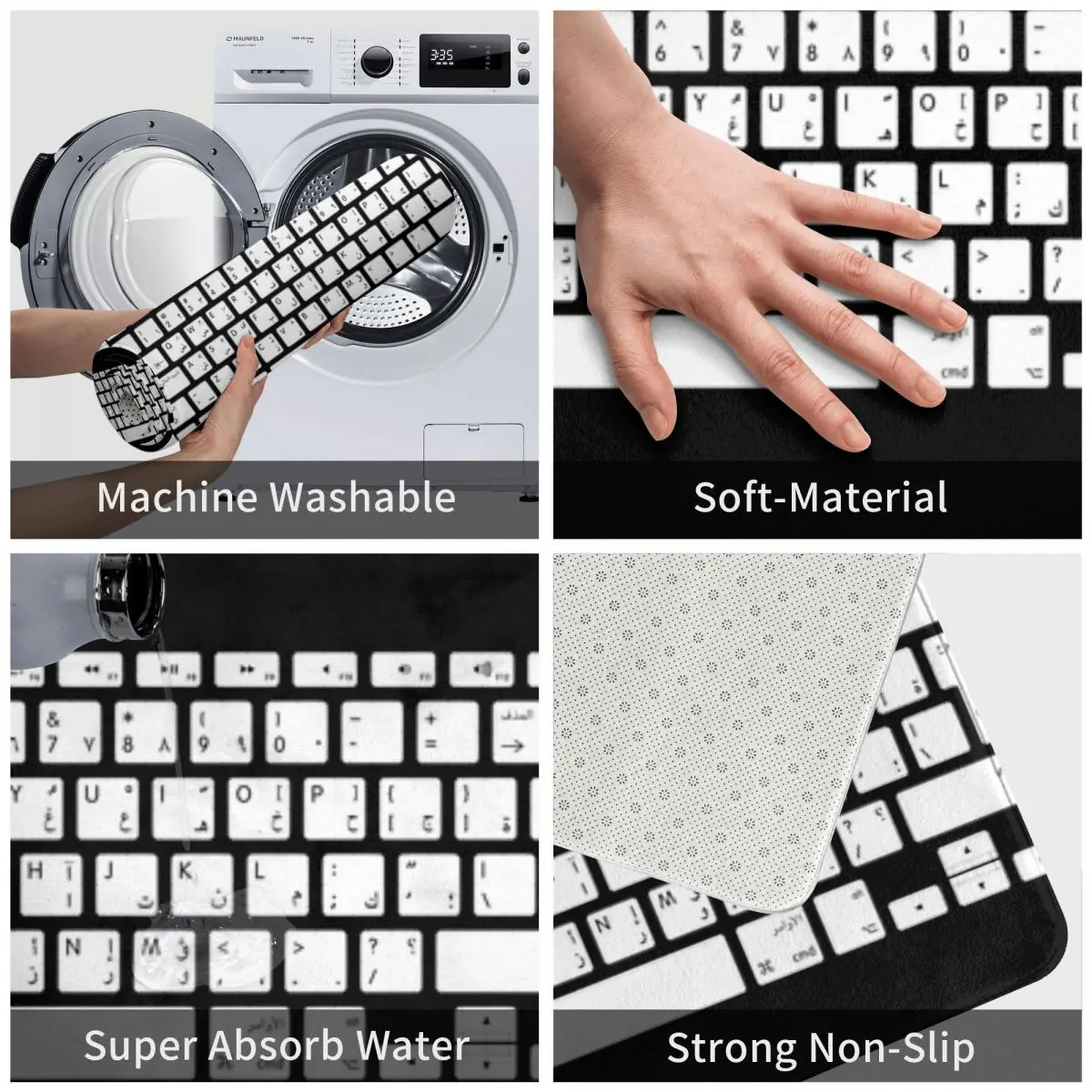 Полиэстеровый коврик для ванной