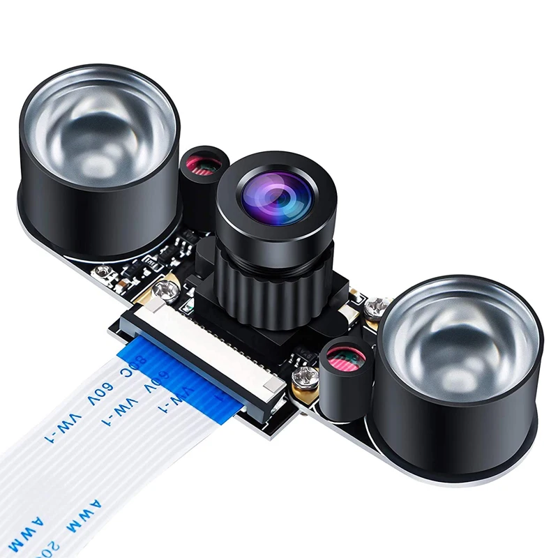 

Raspberry Pi 4 Camera 5MP Night Vision Adjustable-Focus Module OV5647 Webcam For Raspberry Pi 4B/3B+/3B/2B+
