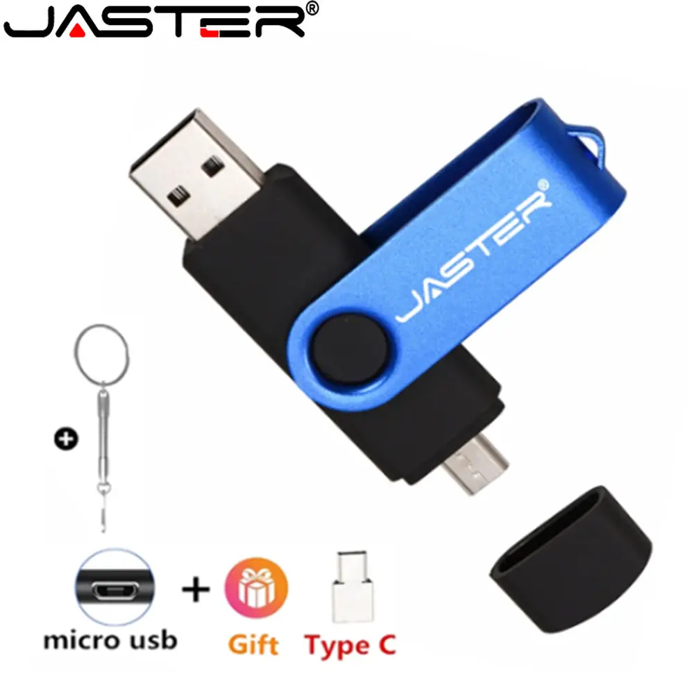 High Speed USB 2.0 OTG Pen Drive 16G 32GB Flash Drive 64GB Memory Stick 3 in 1 for Android Smart Phone/PC TYPE-C Student gifts