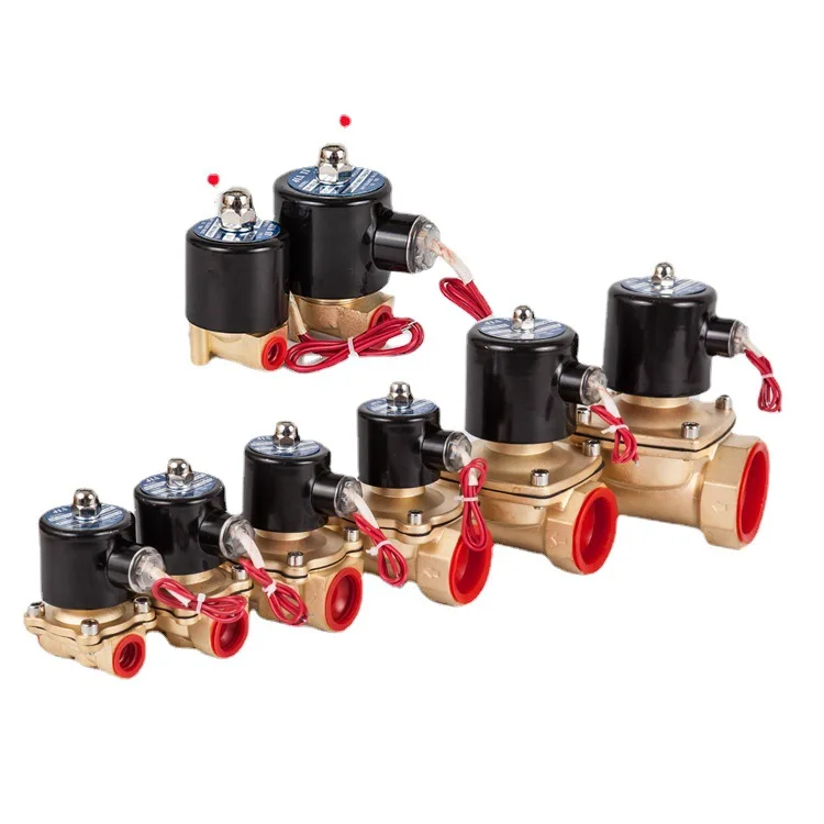 

1/2" 3/4" 1" DN15/20/25/32/50 AC220V DC24V Normally Closed Pneumatic Two-way Solenoid Valve 2W Direct Acting Solenoid Valve