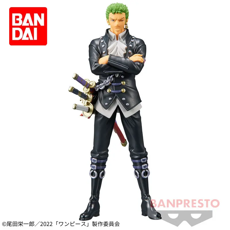 

Bandai DXF ONE PIECE Roronoa Zoro Action Figure Anime Model Doll Collectible Table Ornaments Children's Toys Gifts