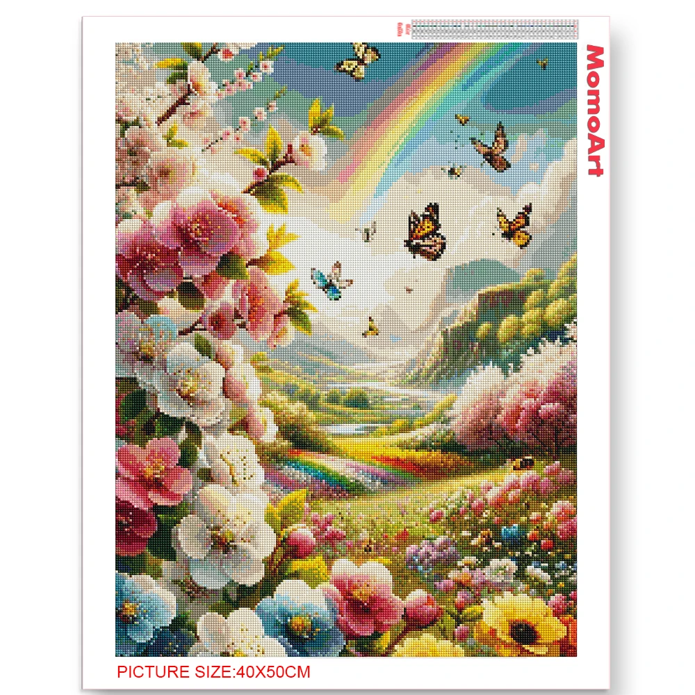 Momoart 5d Красочная Алмазная Живопись Полный Круглый Квадратный Ромб Из Смолы С