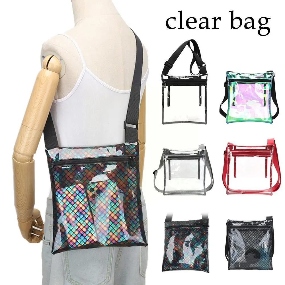 

1pcs Clear Bag Beach Bag Shoulder Bag Carry Phone Purse Suitable For Swimming Fitness Beach Outdoor Sports Gear Y3L5