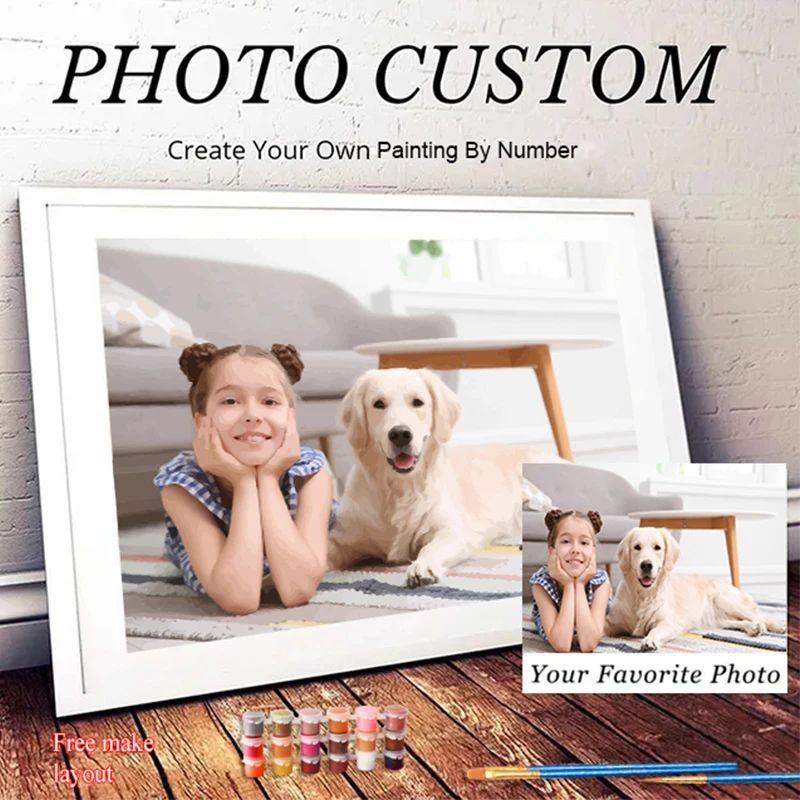 Картина по номерам на заказ 24/36 цветов