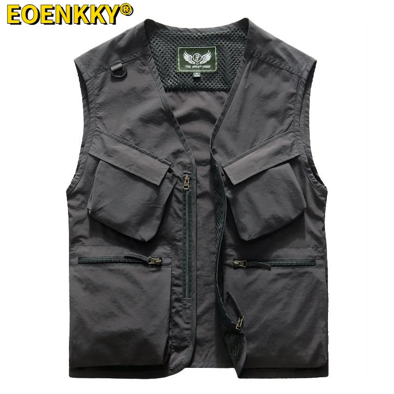 

6XL Summer Sports Outdoor Camping Hiking Travel Hunting Fishing Photography Multi-pocket Mountaineering Bird Watching Cargo Vest