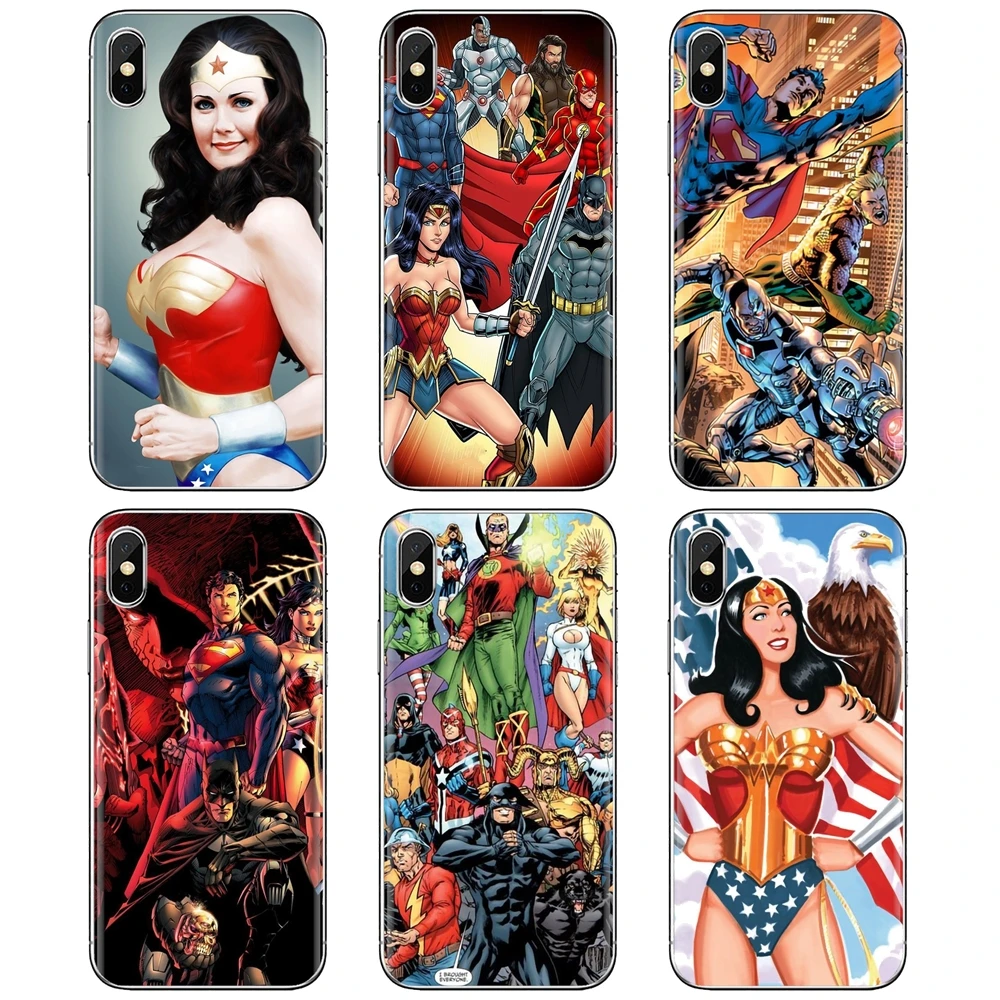

US Cool Wonder Woman For iPhone 10 11 12 13 Mini Pro 4S 5S SE 5C 6 6S 7 8 X XR XS Plus Max 2020 Silicone Housing