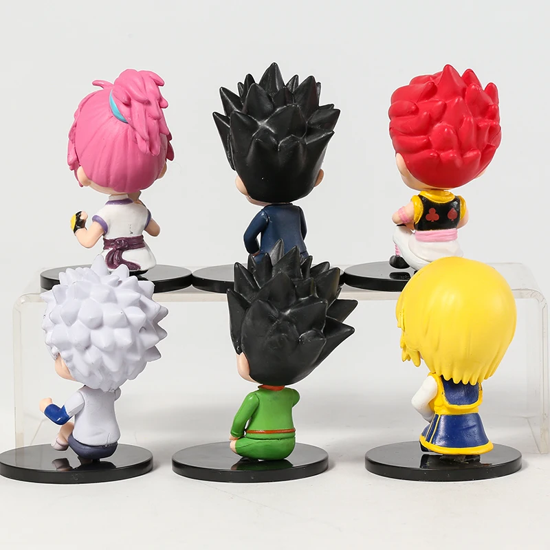 6 шт./компл. Hunter x Huner Gon Freecss Killua Zoldyck Kurapika Leorio Hisoka Machi Фигурки игрушки из ПВХ милые
