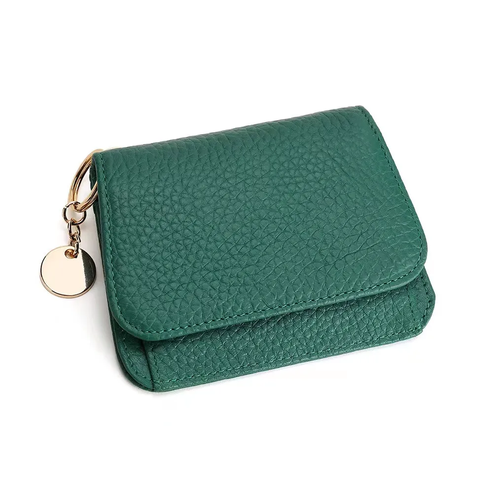 Genuine Leather Women Wallet Fashion Cute Women's Wallet Small Zipper Coin Wallet Female Short Leather Women Purse Card Wallet