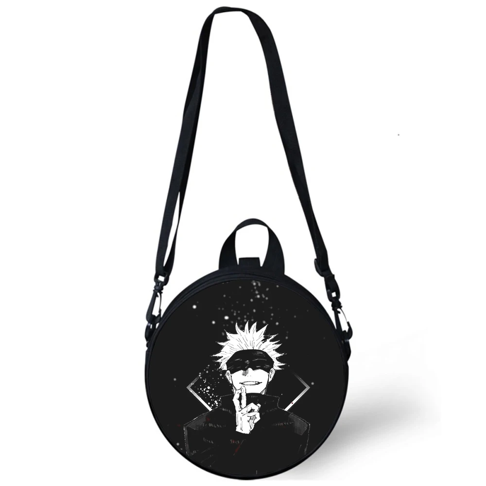 Jujutsu Kaisen ANIME Child kindergarten Bag 3D Print Crossbody Shoulder Bags For School Women Mini Round Bagpacks Rugtas Bag