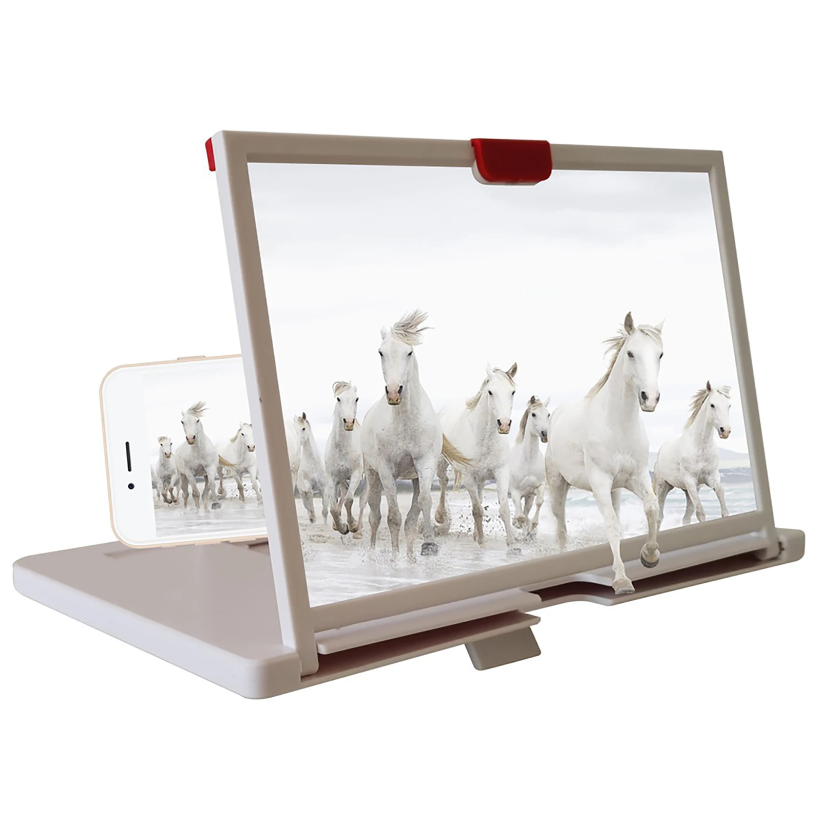 

12-дюймовый подарок складной держатель проектор игровой Настольный видео усилитель 3D HD кронштейн мобильный Телефон увеличитель для экрана ...