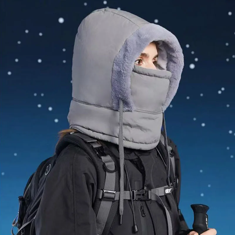 Новая зимняя велосипедная утолщенная пуховая кепка на флисовой подкладке