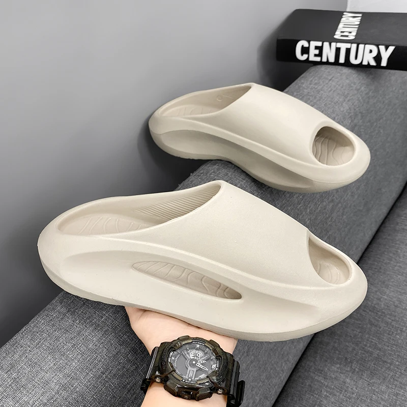 Мужские Нескользящие кроссовки на толстой подошве уличные сандалии из ЭВА