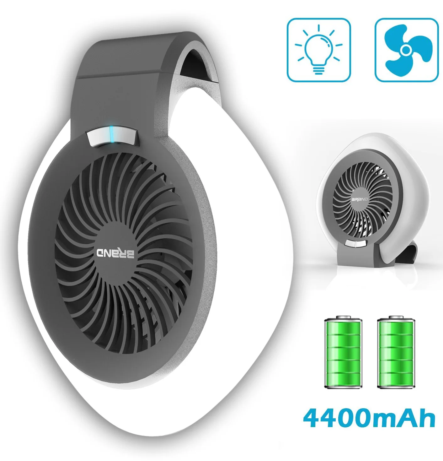 

New 2 in 1 Camping Tent Fan Light USB Rechargeable fan LED Night Light Outdoor Camping Portable Lighting Indoor Desktop Fan