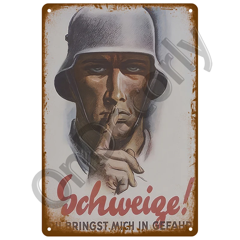 Металлический знак в стиле ретро винтажный жестяной плакат виде опасности