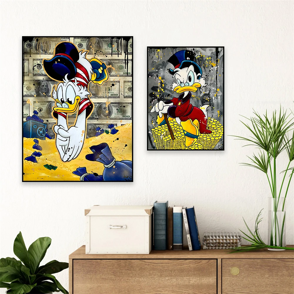 MINISO Постер &quotСкрудж Макдук художественный успех&quot на холсте