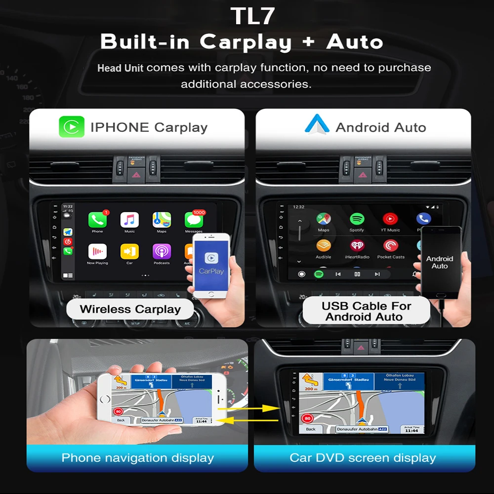 Мультимедийный плеер 9 дюймов Android 12 Автомагнитола для Ford Focus 2011 2012 2013-2017
