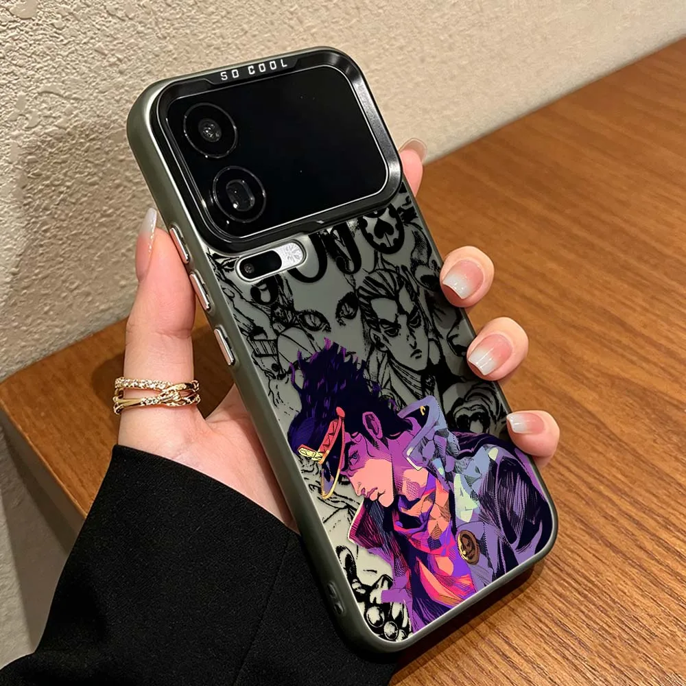 Фото Чехол для телефона J-JOJO Bizarre Adventure Anime для Xiaomi Mi 17 Pro Max 15 14 14T 13 13T 12 11 Ultra Lite, цветной, серебристый №5