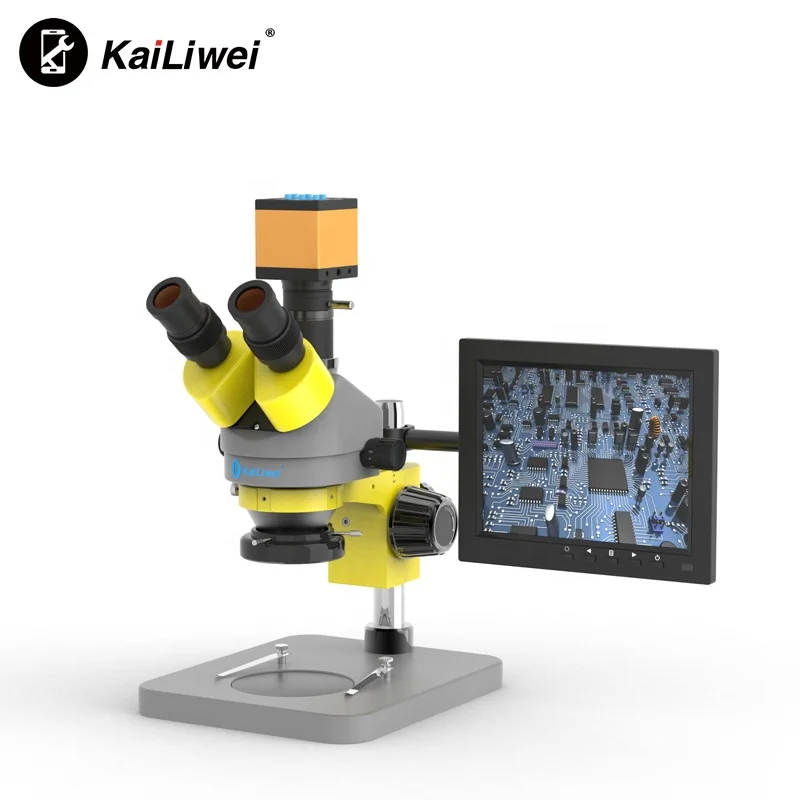 

TF HD Trinocular Stereo Repair Microscope Digital Camera LED Lens Phone Soldering Tools good electron microscope prices