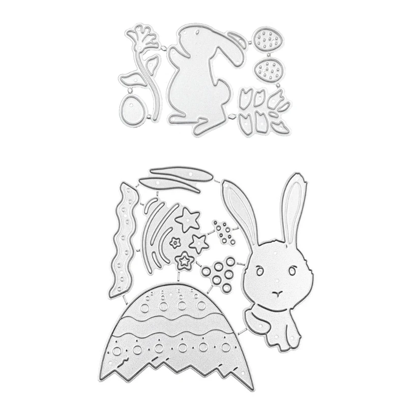 

Easter Bunny Metal Cutting Dies Scrapbooking Stencil Die Cuts Card Embossing DIY Photo Album Template Mold Decoration Dropship