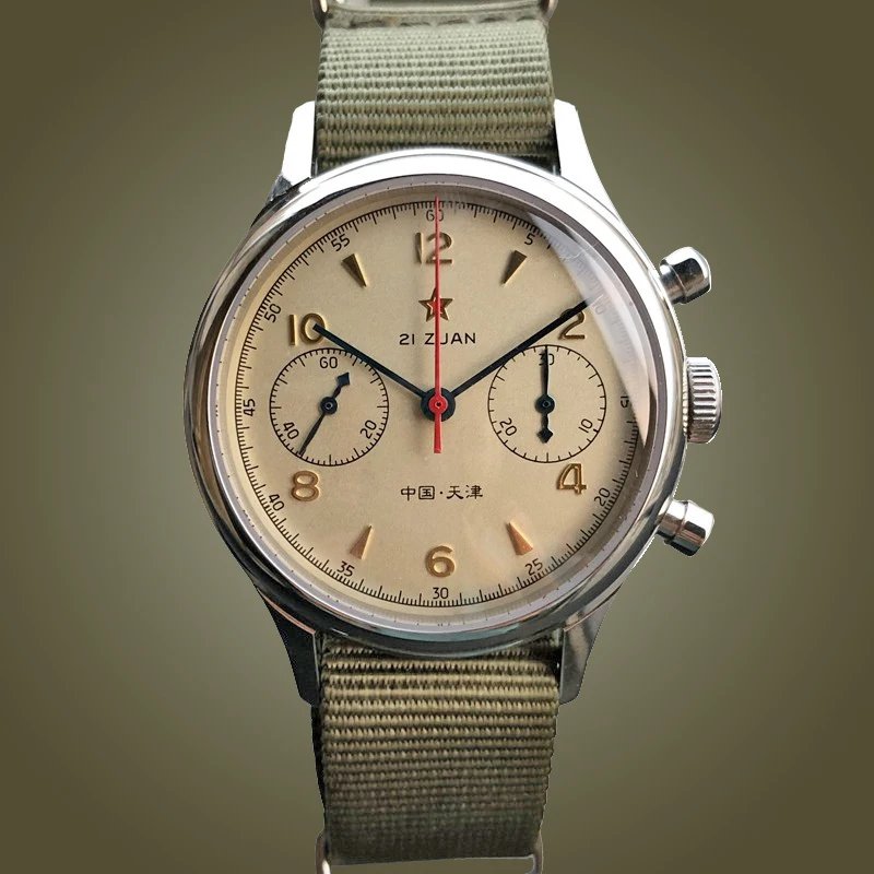 

38 мм часы Sugess Militry Pilot 1963 Оригинал Чайка ST1901 часовой хронограф наручные часы сапфировые водонепроницаемые horloges mannen