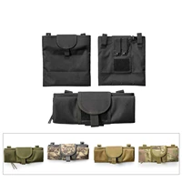 tactical rollypolly folding dump pouch outdoor water bottle pouch adjustable belt utility fanny hip hunting tool carrier bag
