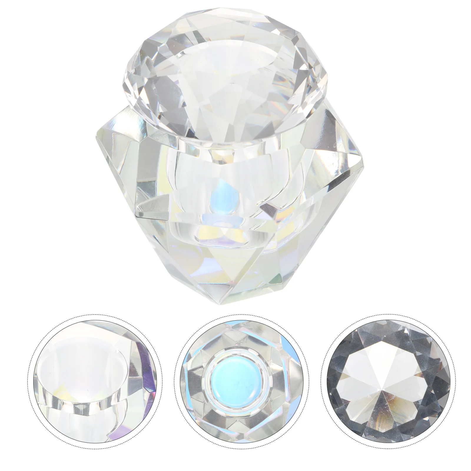 

Nail Dish Bowl Crystal Cup Manicure Powderliquid Dappen Glass Container Nails Cupsacrylic Monomer Clear Dipping Holder Jar Matte