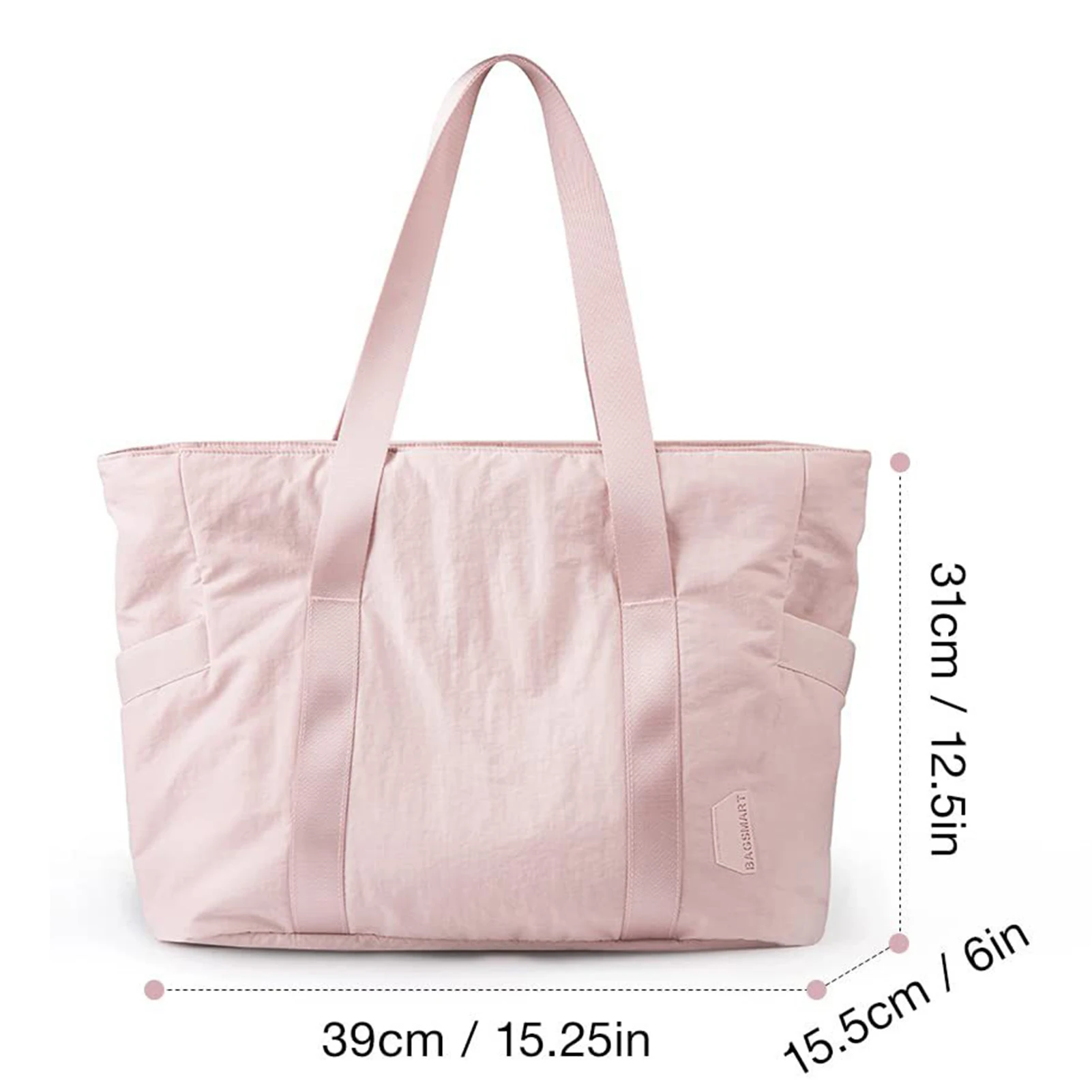 Спортивная сумка для фитнеса нейлоновая тканевая через плечо с ручками