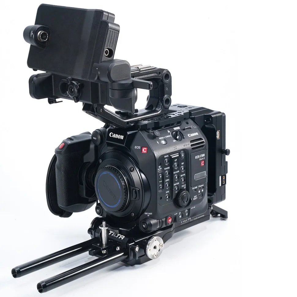 

Tilta ES-T19-A Camera Cage for Canon C500 Mk II/C300 Mk III Minimizes Wear and Supports Accessories