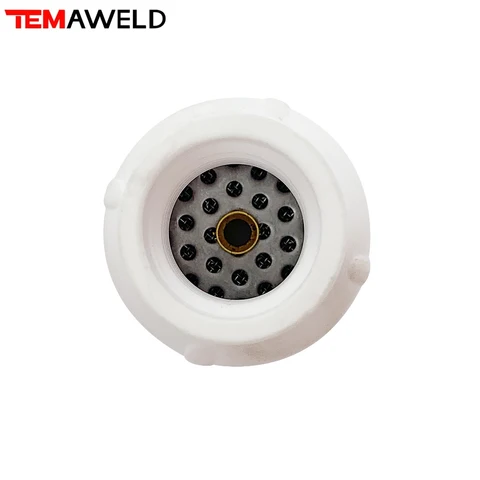 2 шт. 14 #   Белая керамическая насадка из глинозема для сварочной горелки Tig WP9/20/17/18/26 # 10, керамическая белая сварочная чашка TIG