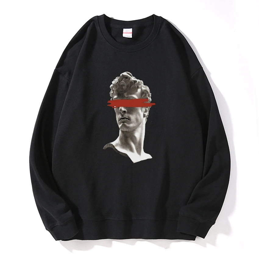 

Прямая поставка, хлопковые забавные свитшоты унисекс, мужские свитшоты большого размера с изображением Дэвида, свитшоты с капюшоном для му...