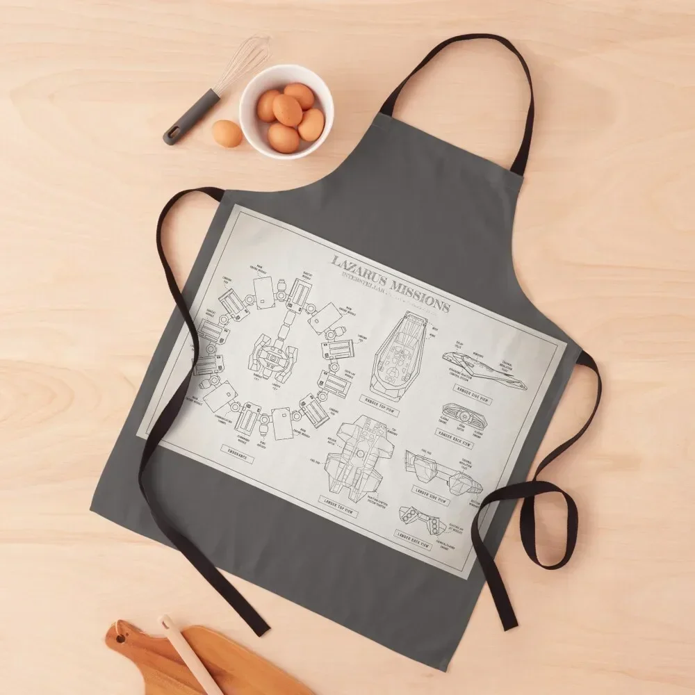 Миссия Лазаря - межзвездный фильм светлый фартук цвета слоновой кости кухонные