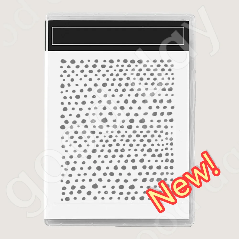 

2023-2034 New Irregular Dots Clear Stamps Scrapbook Diary Decoration Embossing Template Diy Greeting Card Handmade Hot Sale