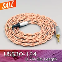 graphene 7n occ shielding coaxial mixed earphone cable for sennheiser hd6 hd7 hd8 mix dj hd595 4 core 1 8mm ln007795