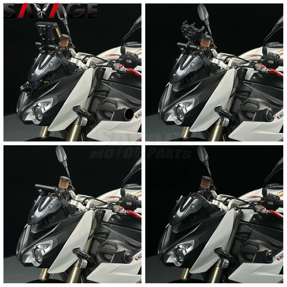 Фото S1000R удлинитель руля GPS-навигационный кронштейн для BMW S1000R 2019, ручка мотоцикла, поддержка телефона с держателем камеры №2