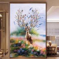 diy 5d diamond painting artwork sika deer lovely full drill square embroidery mosaic art picture of rhinestones home decor gifts