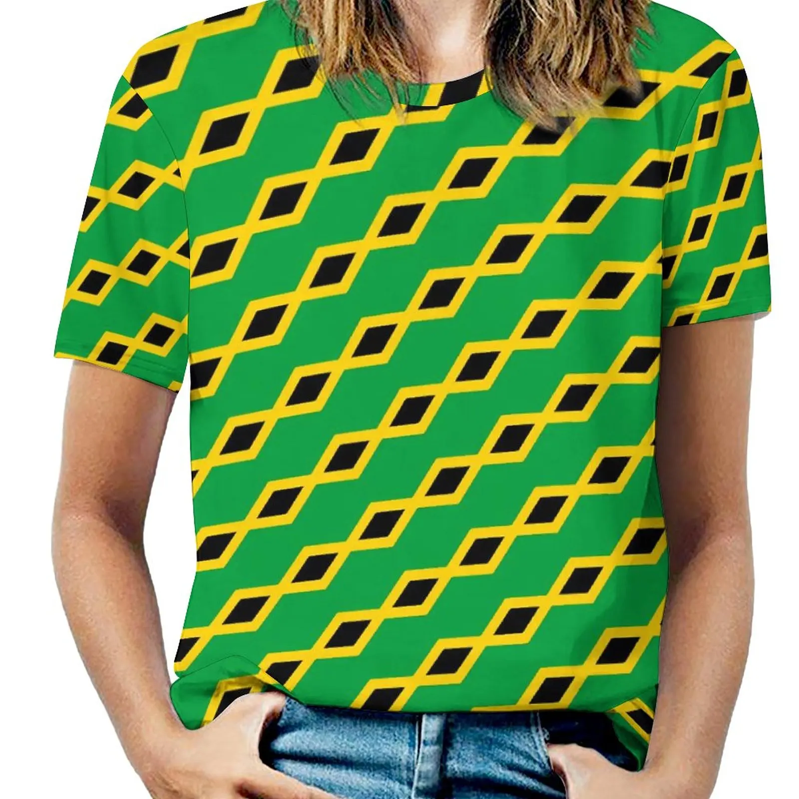 

Jamaican Flag T Shirts Jamaica Fashion Street Fashion T-Shirt Short-Sleeve Hip Hop Tee Shirt Beach Design Clothes Birthday Gift