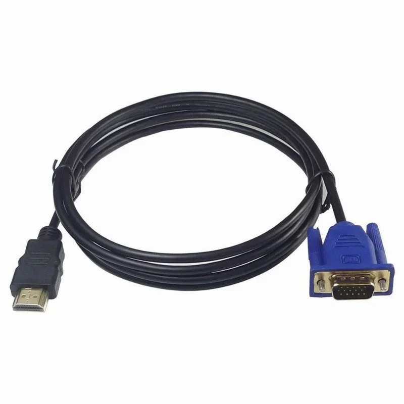 

1,8 м/3 м HDMI-совместимый кабель для VGA 1080P HD с аудио адаптером Кабель VGA Прямая поставка штекер нескользящий дизайн анти-износ