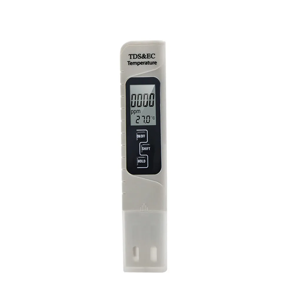 

3-in-1 Digital Water Meter EC TDS Temperature Tester Household Drinking Water Quality Test Pen for Aquarium Swimming Pool