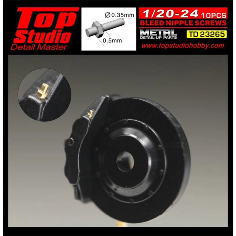 

Top Studio Bleed Nipple Screws 10 PCS Model Car Detail-up Modifications Formula 1 Motorcycles Modified Parts Hand Made Model Set