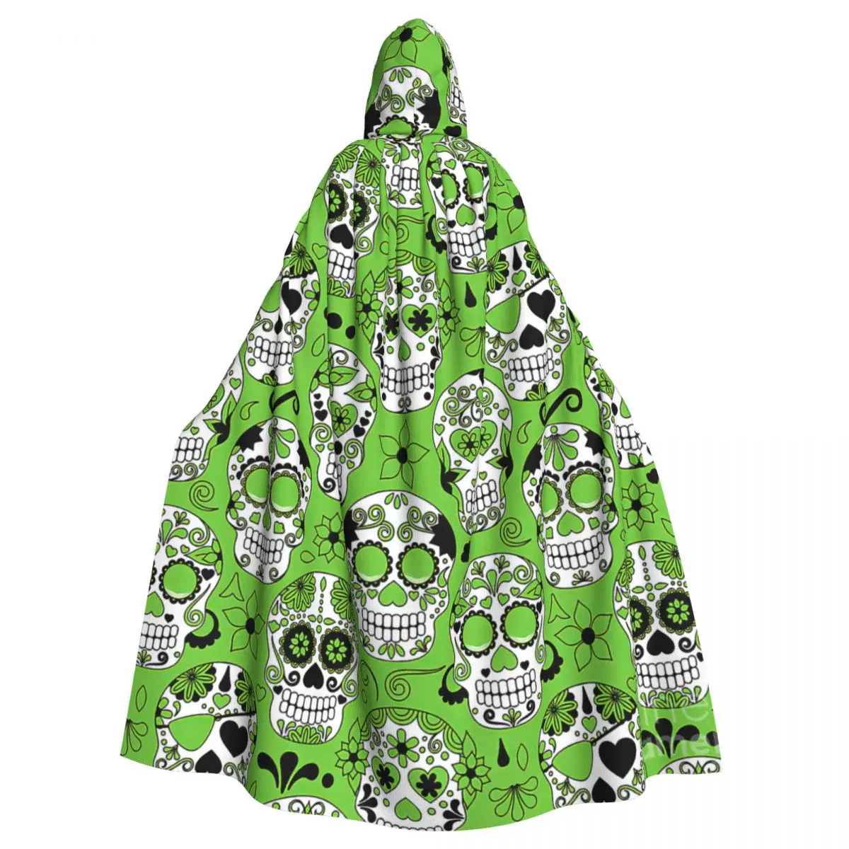 

Мексиканский Череп для Хэллоуина вечерние косплей женщины мужчины взрослый длинный герой ведьмастерская халат капюшон плащ для косплея