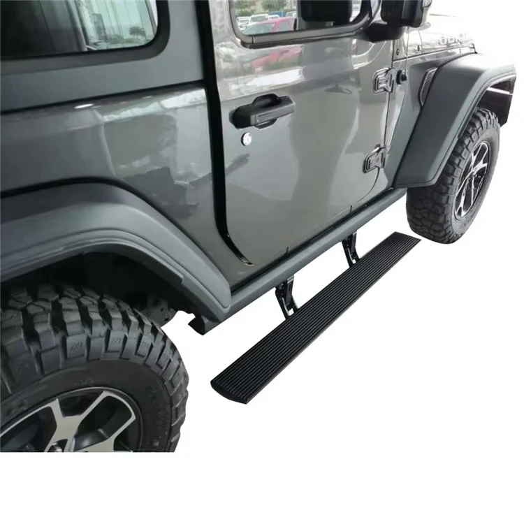 Автоматические выдвижные электрические боковые подножки для Jeep Wrangler JK JL 4-дверный, из алюминиевого сплава, с электроприводом, приветственные подножки. (art.: 3920dd0db78ec) - 3920dd0db78ec