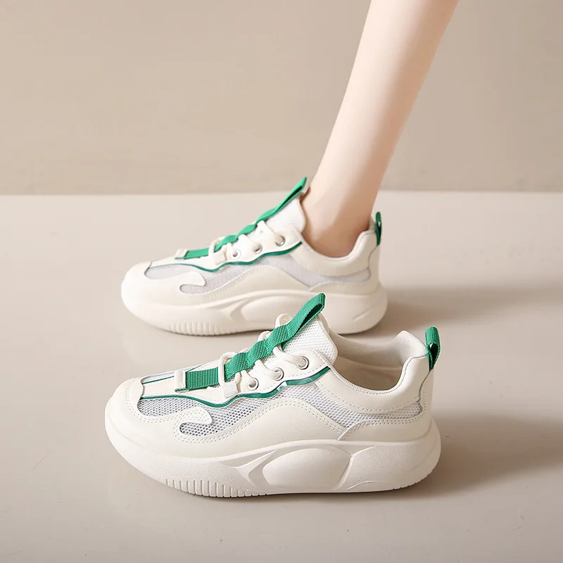 2023 Women Tennis Shoes Bottom Sneakers Gym Female Sport Walking Breathable Mesh Women Sneakers Lightweight Sports Running Shoes