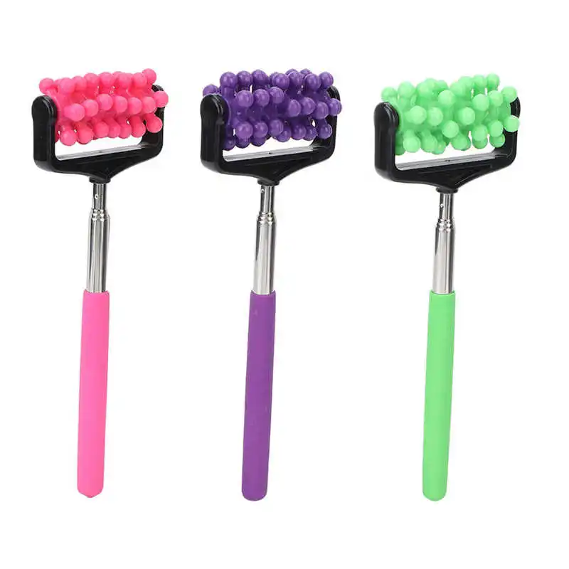 

Telescopic Back Massage Stick 360° Rotation Portable Roller Massage Stick Flexible Pain Relief for Home for Massage Shop