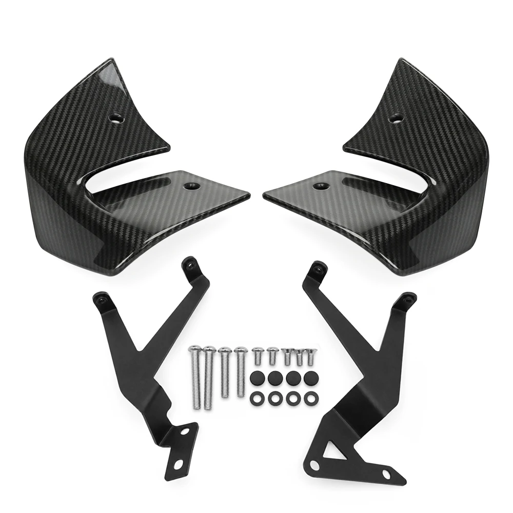 Фото Для Yamaha MT-07 MT07 MT 07 2025 2026: Передний спойлер-винглет для мотоцикла, аэродинамический боковой дефлектор ветра, обтекатель, аксессуары. №2